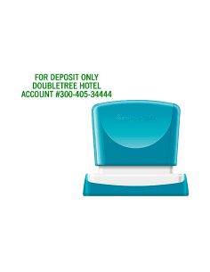 Sello X'Stamper Quix Personalizable Color Verde Medidas 16X48 Mm Q-11 2