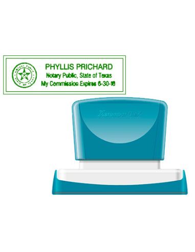 Sello X'Stamper Quix Personalizable Color Verde Medidas 22X69 Mm Q-18