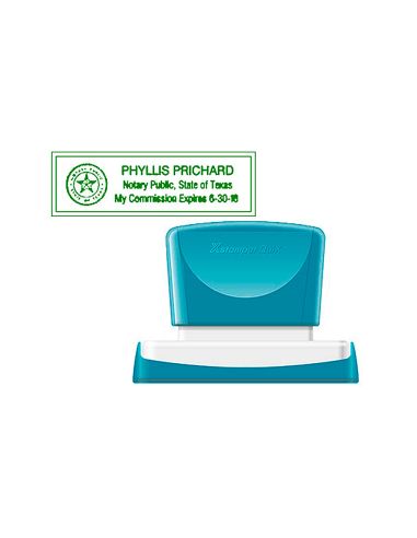 Sello X'Stamper Quix Personalizable Color Verde Medidas 22X69 Mm Q-18