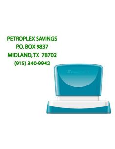 Sello X'Stamper Quix Personalizable Color Verde Medidas 36X61 Mm Q-16