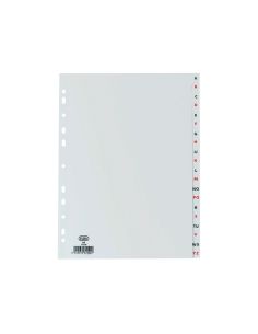 Separador Alfabetico Elba Plastico 120 Mc Din A4 11 Taladros A-Z Gris 2