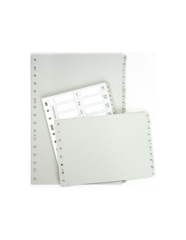 Separador Alfabetico Multifin 3002 Plastico Cuarto Natural 20 Pestañas 155X215 Mm|Libreriasalesiana