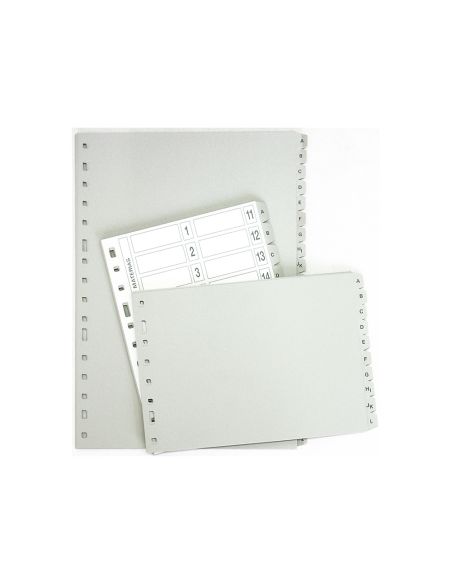 Separador Alfabetico Multifin 3002 Plastico Cuarto Natural 20 Pestañas 155X215 Mm|Libreriasalesiana