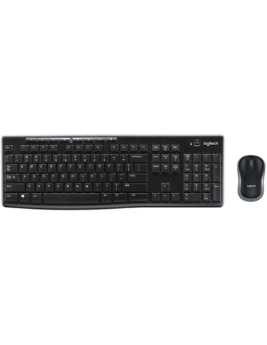 Set Teclado + Raton Logitech Mk270 Inalambrico Negro