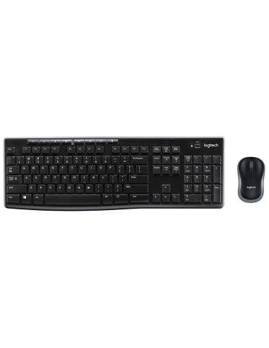 Set Teclado + Raton Logitech Mk270 Inalambrico Negro
