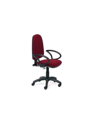 Silla Rocada Con Brazos Color Burdeos Diametro Base 610 Mm Respaldo De 490 Mm X 420 Mm