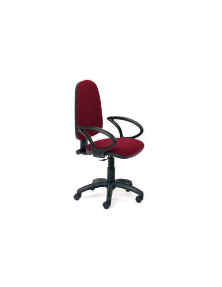 Silla Rocada Con Brazos Color Burdeos Diametro Base 610 Mm Respaldo De 490 Mm X 420 Mm