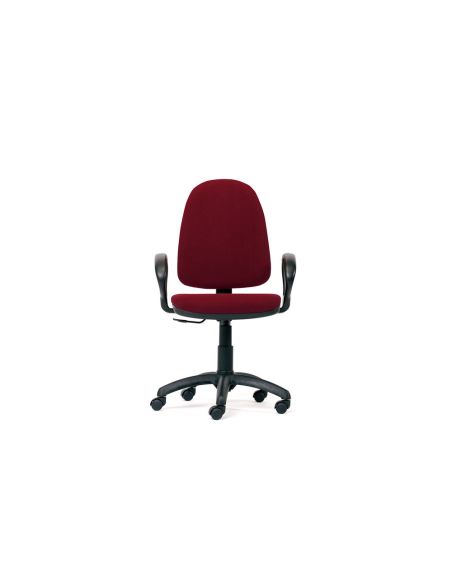 Silla Rocada Con Brazos Color Burdeos Diametro Base 610 Mm Respaldo De 490 Mm X 420 Mm