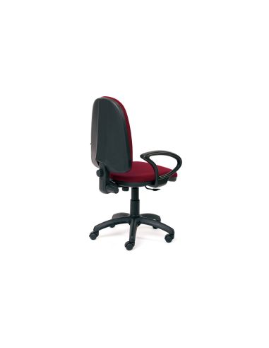Silla Rocada Con Brazos Color Burdeos Diametro Base 610 Mm Respaldo De 490 Mm X 420 Mm