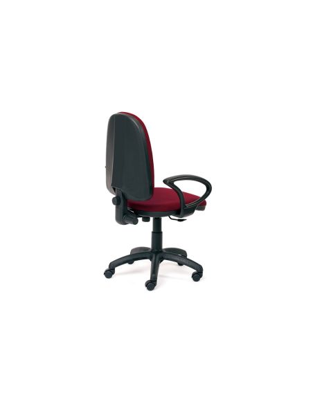 Silla Rocada Con Brazos Color Burdeos Diametro Base 610 Mm Respaldo De 490 Mm X 420 Mm