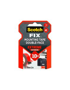 Soporte Adhesivo Cinta Scotch Doble Cara Ultra Resistente 1,5 Mt X 19 Mm 2