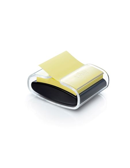 Soporte Bloc De Notas Adhesivas Quita Y Pon Post-It Super Sticky Z Notes Color Negro Con 1 Bloc 76X76 Mm|Libreriasalesiana