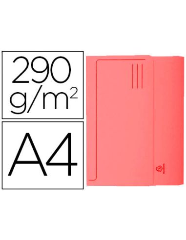 Subcarpeta Cartulina Con Bolsa Exacompta Din A4 Rojo 290 Gr