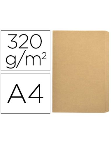 Subcarpeta Cartulina Gio Folio Pocket Bolsa Con Solapa Intenso Kraft Bicolor 320G/M2
