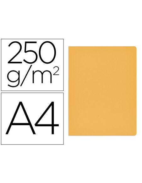 Subcarpeta Cartulina Gio Simple Intenso Din A4 Amarillo 230G/M2
