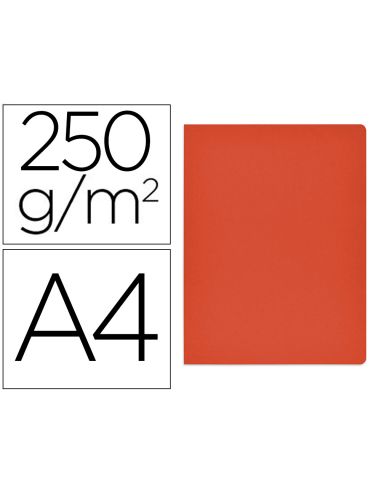 Subcarpeta Cartulina Gio Simple Intenso Din A4 Rojo 230G/M2