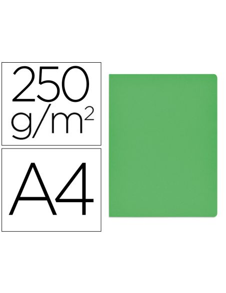 Subcarpeta Cartulina Gio Simple Intenso Din A4 Verde 230G/M2