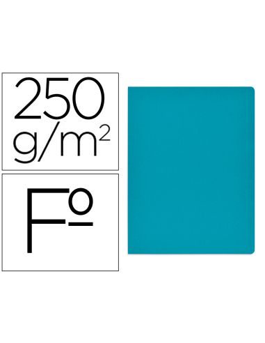 Subcarpeta Cartulina Gio Simple Intenso Folio Azul 230G/M2