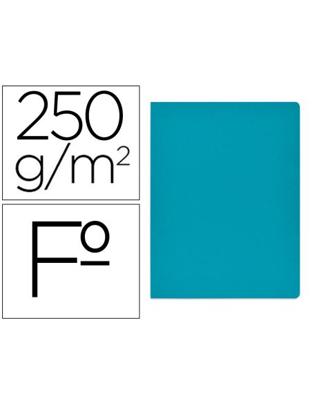 Subcarpeta Cartulina Gio Simple Intenso Folio Azul 230G/M2