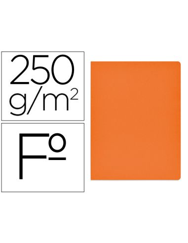 Subcarpeta Cartulina Gio Simple Intenso Folio Naranja 230G/M2