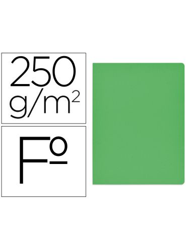 Subcarpeta Cartulina Gio Simple Intenso Folio Verde 230G/M2