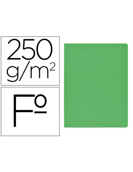 Subcarpeta Cartulina Gio Simple Intenso Folio Verde 230G/M2