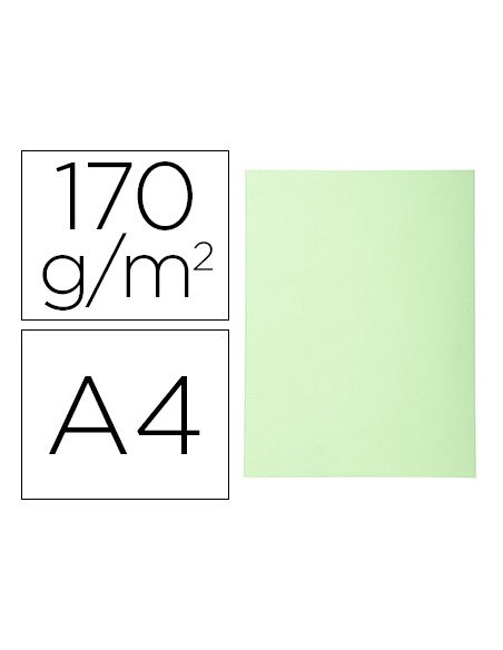 Subcarpeta Cartulina Reciclada Exacompta Din A4 Verde Vivo 170 Gr