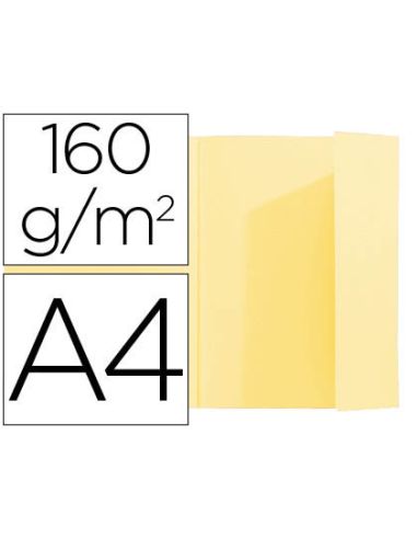 Subcarpeta Exacompta Din A4 Amarillo 160G/M2 Con Solapa Interior