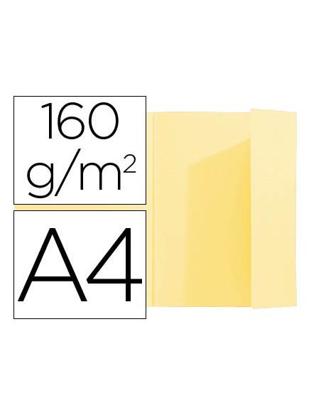 Subcarpeta Exacompta Din A4 Amarillo 160G/M2 Con Solapa Interior