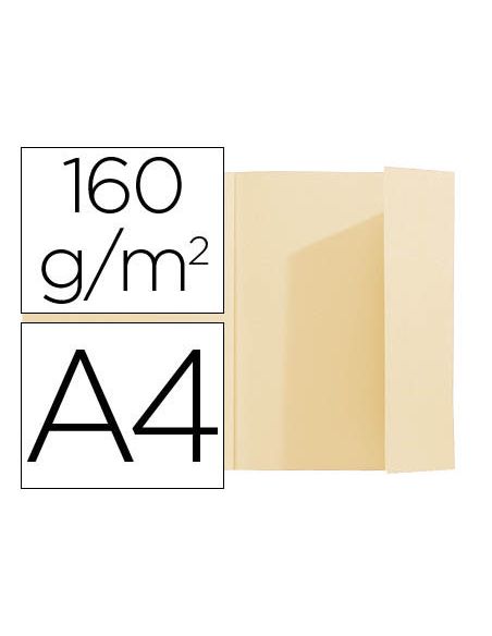 Subcarpeta Exacompta Din A4 Crema 160G/M2 Con Solapa Interior