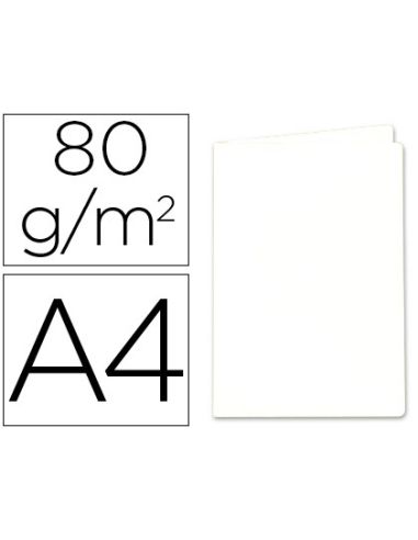 Subcarpeta Papel Exacompta Din A4 Blanca 80 Gr