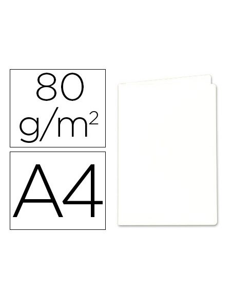 Subcarpeta Papel Exacompta Din A4 Blanca 80 Gr