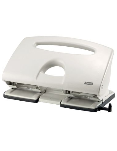 Taladrador Petrus 505 Metalico Color Gris 4 Punzones Capacidad 40 Hojas