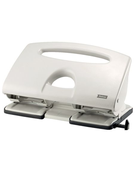 Taladrador Petrus 505 Metalico Color Gris 4 Punzones Capacidad 40 Hojas