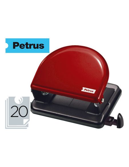 Taladrador Petrus 52 Rojo Capacidad 20 Hojas