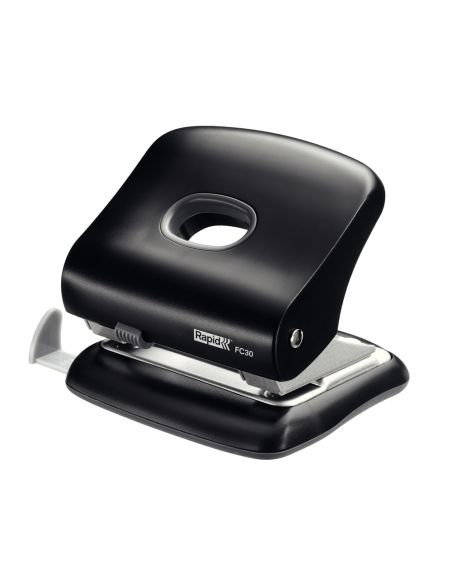 Taladrador Rapid Fc30 Plastico Color Negro Capacidad 30 Hojas