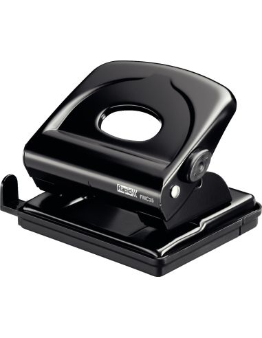Taladrador Rapid Fmc25 Metalico Color Negro Capacidad 25 Hojas