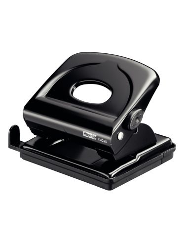 Taladrador Rapid Fmc25 Metalico Color Negro Capacidad 25 Hojas