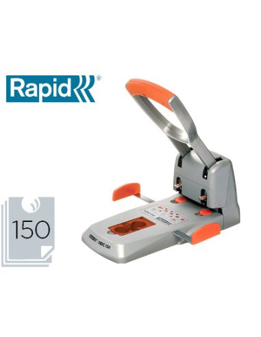 Taladrador Rapid Hdc150 Supreme Metalico/Abs Plata/Naranja Capacidad 150 Hojas