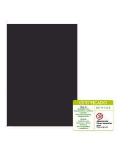 Goma Eva 60 X 40 Cm 2 Mm Modelo Liso Negro