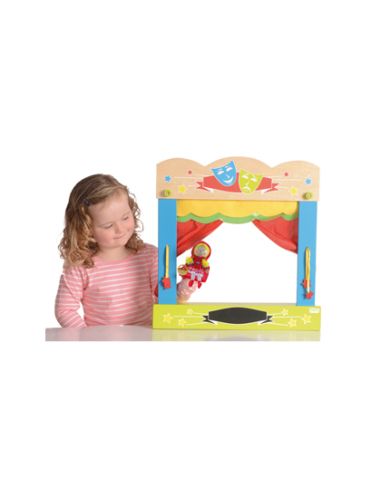 Teatro Fiesta Crafts De Sobremesa Marionetas En Madera Y Tela Una Cara 45X47 Cm