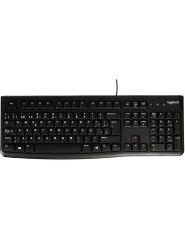 Teclado Logitech K120 Usb 2.0 Con Cable Negro