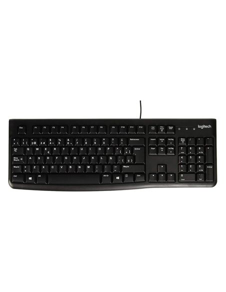 Teclado Logitech K120 Usb 2.0 Con Cable Negro