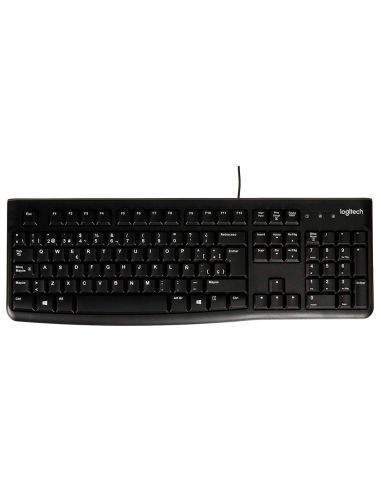 Teclado Logitech K120 Usb 2.0 Con Cable Negro