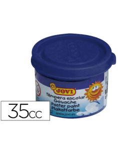 Tempera Escolar Jovi 35 Ml Color Azul Ultramar
