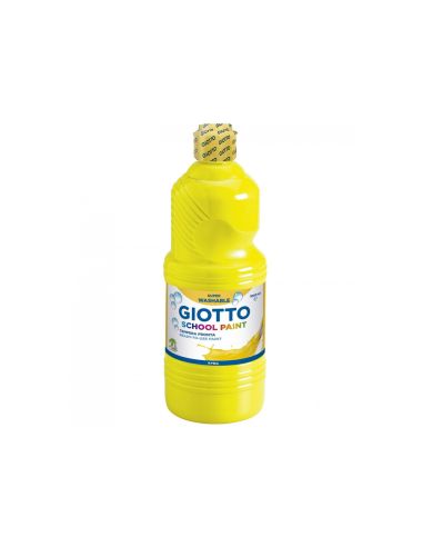 Tempera Liquida Giotto Escolar Lavable 1000 Ml Amarillo