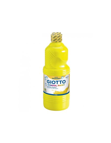 Tempera Liquida Giotto Escolar Lavable 1000 Ml Amarillo