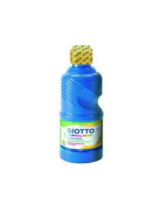 Tempera Liquida Giotto Escolar Lavable 500 Ml Azul Cyan 2