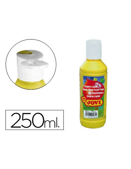 Tempera Liquida Jovi Escolar 250 Ml Amarillo