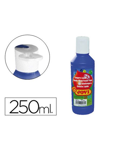 Tempera Liquida Jovi Escolar 250 Ml Azul Ultramar